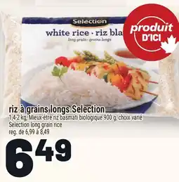 Metro RIZ À GRAINS LONGS SELECTION | SELECTION LONG GRAIN RICE offer