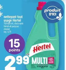 Metro NETTOYANT TOUT USAGE HERTEL | HERTEL ALL PURPOSE CLEANER offer