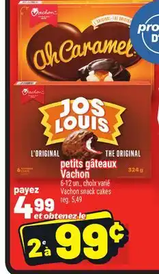 Metro PETITS GÂTEAUX VACHON | VACHON SNACK CAKES offer