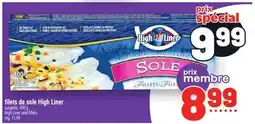 Metro FILETS DE SOLE HIGH LINER | HIGH LINER SOLE FILLETS offer