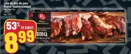 Marché Adonis CÔTE DE DOS DE PORC PLAISIR GASTRONOMIQUE | PLAISIR GASTRONOMIQUE BABY BACK RIBS offer