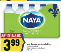 Marché Adonis EAU DE SOURCE NATURELLE NAYA | NAYA NATURAL SPRING WATER offer