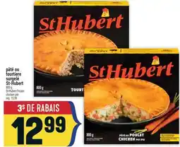 Marché Adonis PÂTÉ OU TOURTIERE SURGELÉ ST-HUBERT | ST-HUBERT FROZEN CHICKEN PIE offer