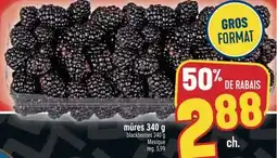 Marché Adonis MÛRES 340 g | BLACKBERRIES 340 g offer
