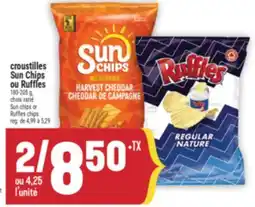 Marché Adonis CROUSTILLES SUN CHIPS OU RUFFLES | SUN CHIPS OR RUFFLES CHIPS offer