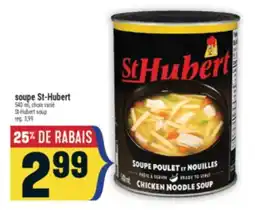Marché Adonis SOUPE ST-HUBERT | ST-HUBERT SOUP offer