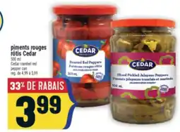 Marché Adonis PIMENTS ROUGES RÔTIS CEDAR | CEDAR ROASTED RED PEPPER CAN offer