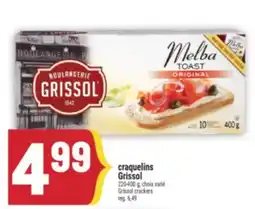 Marché Adonis CRAQUELINS GRISSOL | GRISSOL CRACKERS offer