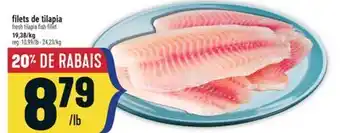 Marché Adonis FILETS DE TILAPIA | FRESH TILAPIA FISH FILLET offer