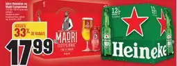 Marché Adonis BIÈRE HEINEKEN OU MADRI EXCEPCIONAL | HEINEKEN OR MADRI EXCEPCIONAL BEER offer