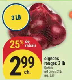 Marché Adonis OIGNONS ROUGES 3 LB | RED ONIONS 3 LB offer