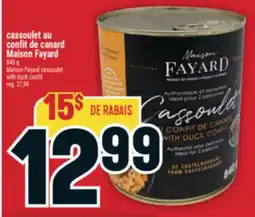 Marché Adonis CASSOULET AU CONFIT DE CANARD MAISON FAYARD | MAISON FAYARD CASSOULET WITH DUCK CONFIT offer