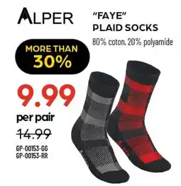 Pronature FAYE PLAID SOCKS offer