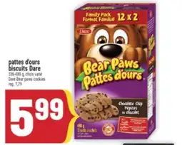Marché Adonis PATTES D'OURS BISCUITS DARE | DARE BEAR PAWS COOKIES offer