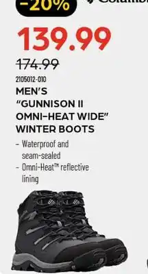 Pronature MEN'S GUNNISON II OMNI-HEAT WIDE WINTER BOOTS offer