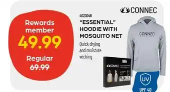 Pronature CONNEC ESSENTIAL HOODIE WITH MOSQUITO NET offer