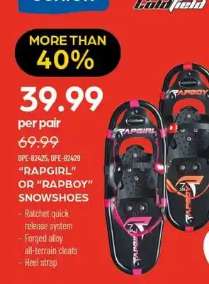 Pronature RAPGIRL RAPBOY SNOWSHOES offer