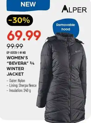 Pronature ALPER WOMEN'S BEVERA 3/4 WINTER JACKET offer