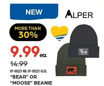 Pronature ALPER MOOSE BEANIE - UNISEX - BLACK - O/S offer
