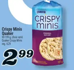 Marché Richelieu CRISPY MINIS QUAKER | QUAKER CRISPY MINIS offer