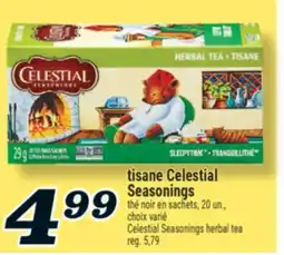 Marché Richelieu TISANE CELESTIAL SEASONINGS | CELESTIAL SEASONINGS HERBAL TEA offer