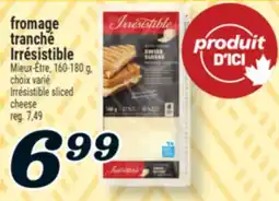 Marché Richelieu FROMAGE TRANCHÉ IRRÉSISTIBLE | IRRÉSISTIBLE SLICED CHEESE offer