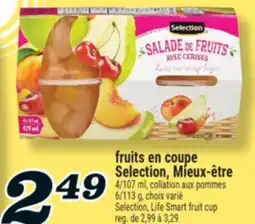 Marché Richelieu FRUITS EN COUPE SELECTION, MIEUX-ÊTRE | SELECTION, LIFE SMART FRUIT CUP offer