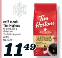Marché Richelieu CAFÉ MOULU TIM HORTONS | TIM HORTONS GROUND COFFEE offer