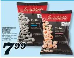 Marché Richelieu CREVETTES BLANCHES DU PACIFIQUE IRRÉSISTIBLE | IRRÉSISTIBLE PACIFIC WHITE SHRIMP offer