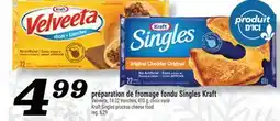 Marché Richelieu PRÉPARATION DE FROMAGE FONDU SINGLES KRAFT | KRAFT SINGLES PROCESS CHEESE FOOD offer