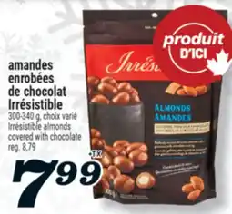 Marché Richelieu AMANDES ENROBÉES DE CHOCOLAT IRRÉSISTIBLE | IRRÉSISTIBLE ALMONDS COVERED WITH CHOCOLATE offer