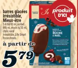 Marché Richelieu BARRES GLACÉES IRRÉSISTIBLE, MIEUX‑ÊTRE | LIFE SMART FROZEN TREATS offer