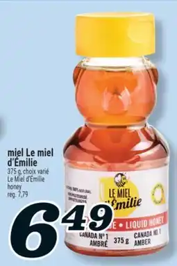 Marché Richelieu MIEL LE MIEL D'ÉMILIE | LE MIEL D'ÉMILIE HONEY offer