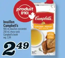 Marché Richelieu BOUILLON CAMPBELL'S | CAMPBELL'S BROTH offer