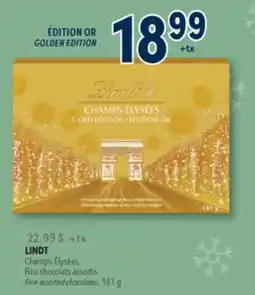 Familiprix LINDT, Champs-Élysées, Fine assorted chocolates, 181 g offer