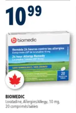 Familiprix BIOMEDIC, Loratadine, Allergy, 10 mg, 20 tablets offer