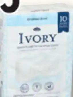 Familiprix IVORY Soap, 10 x 90 g or Mild and gentle body wash, 1,03 litre offer