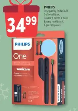 Familiprix PHILIPS, One /by SONICARE, Gift Battery toothbrush, 4 pieces offer