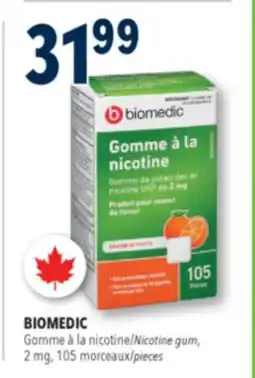 Familiprix BIOMEDIC,Nicotine gum, 2 mg, 10 pieces offer