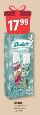Familiprix BATISTE, Dry Shampoo, 2 x 200 ml offer