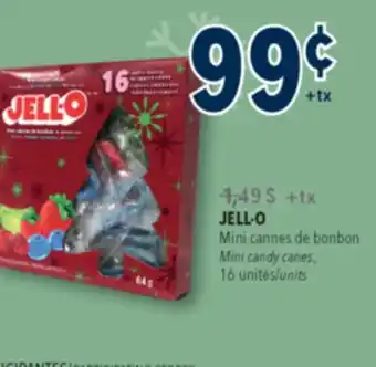 Familiprix JELL-O, Mini candy canes, 16 units offer