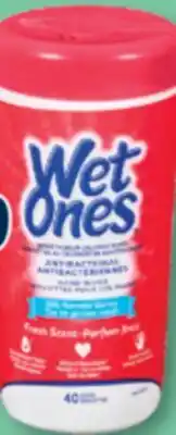 Familiprix WET ONES, Hand and face wipes, 40 units offer