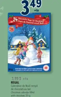 Familiprix REGAL, Christmas calendar filled with chocolate, 50 g offer
