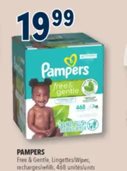Familiprix PAMPERS, Free & Gentle, Wipes, refills, 468 units offer