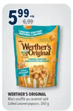 Familiprix WERTHER'S ORIGINAL, salted caramel popcorn, 260 g offer