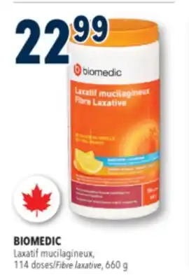Familiprix BIOMEDIC, Laxatif mucilagineux, 114 doses, 660 g offer