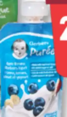 Familiprix GERBER, Organic, Baby food, 128 ml or GERBER, Baby food with yogurt, 94 ml offer