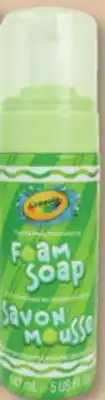 Familiprix CRAYOLA Foam soap hand and body moisturizing, 147ml ASSORTED COLORS offer