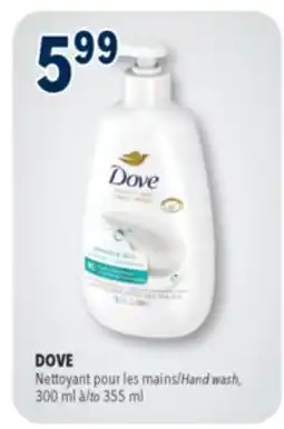 Familiprix DOVE, Hand wash, 300 ml to 355 ml offer
