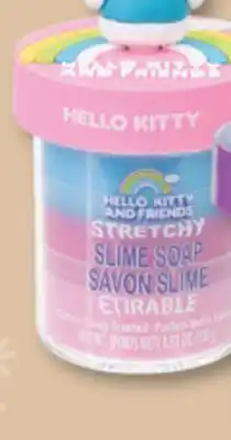 Familiprix HELLO KITTY, HOT WHEELS or STITCH, Stretchy slime soap, 100 g offer